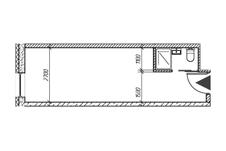 Квартира студия 23 м², 19/26 эт., Комплекс апартаментов «cOASIS VERTICAL»